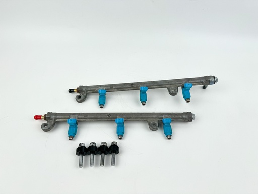 [017942] 2007 Suzuki 250 HP 4 Stroke Outboard Fuel Injector Set W/ Rail {mpn} OEM