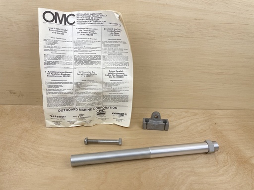 [7125] OMC Dual Cable Parallel Entry Steering Kit 395283 New - Missing Parts