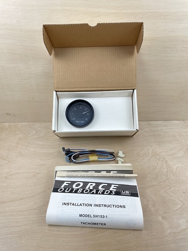 [7154] Force Outboard Tachometer Gauge Tach 5H153-1 Brand New OEM