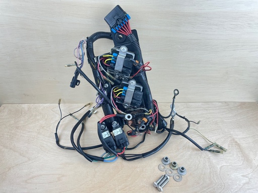 [008333] 2003 Mercury 200HP 2 Stroke Outboard Wiring Harness W/ Voltage Regulators