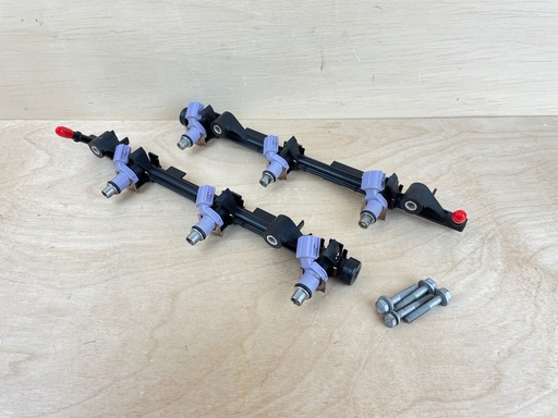 [008477] Yamaha 250HP Outboard Engine Fuel Injector Set with Rail 6P2-13160-11-00 6P2-13160-10-00