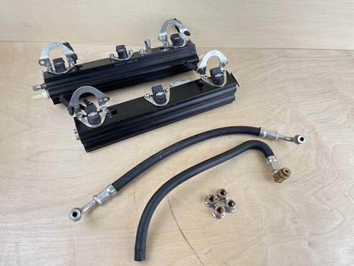 [008608] 2003 Mercury 135HP Optimax DFI Fuel Rail Assembly With Injectors 8M0185152