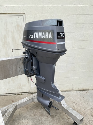 [008773] Yamaha 70HP 20" Outboard Engine 2 Stroke Carbureted - Just Serviced