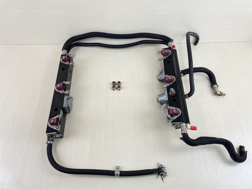 [009627] 2008 Mercury 225HP ProXs Optimax Fuel Rail Set Complete W/ Injectors 8M0185156