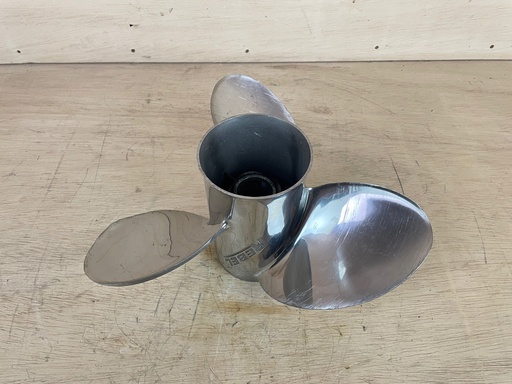 [2423] Evinrude Rebel TBX 15 1/4 x 19" RH Stainless Steel Propeller 3 Blade 763990