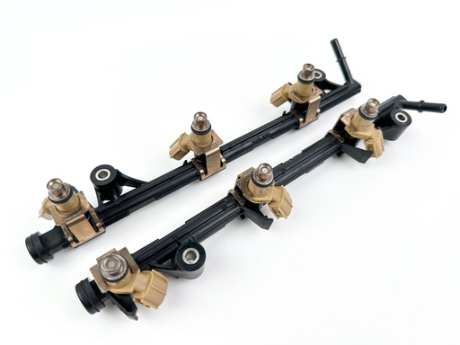 [044872] 2005 Yamaha 250 HP 4 Stroke Outboard Fuel Injector Set W/ Rail {mpn} OEM