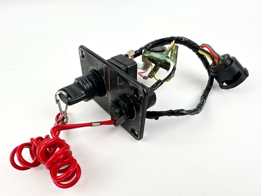 [047526] Yamaha Single Outboard Engine Key Switch & Key Used