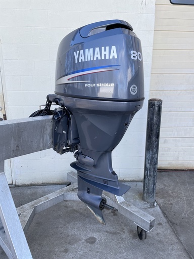 [008434] 2001 Yamaha 80HP 4 Stroke Outboard W/ 20" Shaft - Fresh Service