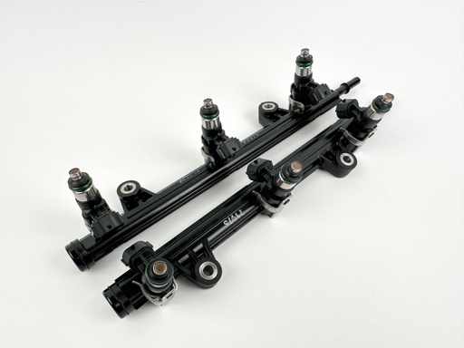 [053052] 2019 Yamaha 250 HP 4 Stroke Outboard Fuel Injector Set W/ Rail {mpn} OEM