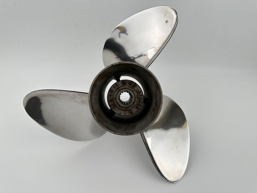 [057778] Evinrude Johnson Stainless Steel Propeller Viper 14 3/4 x 19P LH Counter 176630