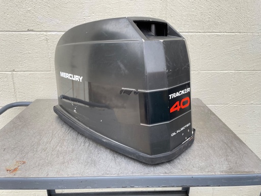 [012471] 1989-1997 Mercury 40 HP 2 Stroke Outboard Top Cowling Cover Tracker