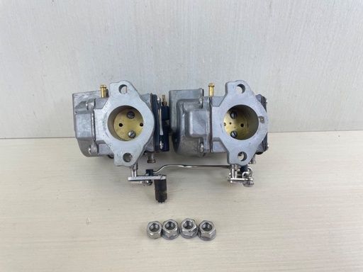 [011619] Johnson Evinrude 40 50 HP 2 Stroke Outboard Carburetor Set Top Bottom 338069
