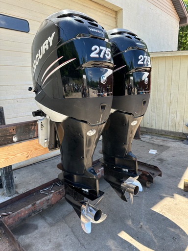 [013609] 2006 Twin Mercury Verado 275HP Outboard Engines 30" - 902 Hours