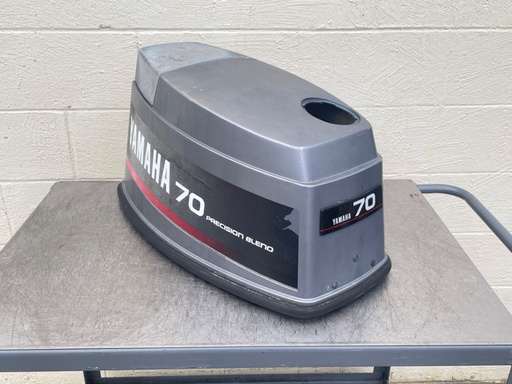 [013546] 1989-1993 Yamaha 70HP 2 Stroke Outboard Top Cover Cowling Hood Lid