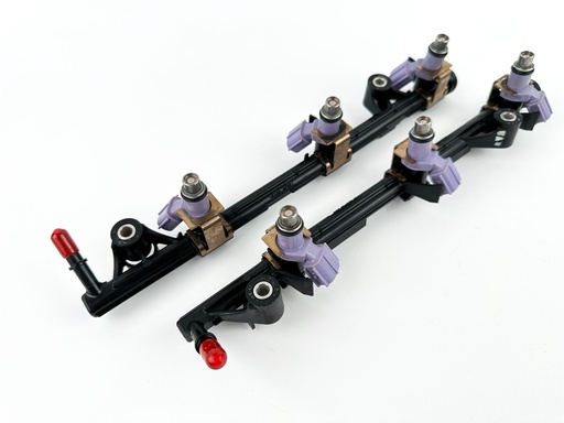 [070450] 2007 Yamaha 250 HP 4 Stroke Outboard Fuel Injector Set W/ Rail {mpn} OEM