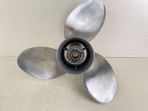 [011049] Suzuki Stainless Steel Propeller Prop 15 1/4" x 19P 3 Blade Left Hand