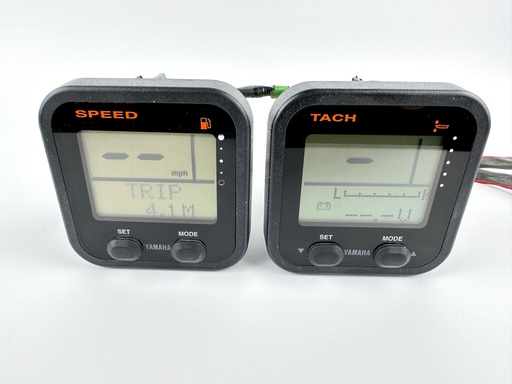 [076556] Yamaha Digital Command Link Gauge Set Tach Speed Fuel Square