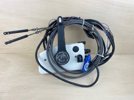 [3592] OMC Evinrude Johnson Side Mount Control Box Binnacle With Key And Cables