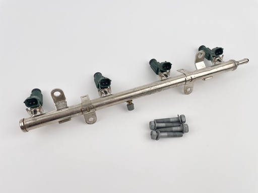 [017496] 2012 Yamaha 150 HP 4 Stroke Outboard Fuel Injector Set W/ Rail 63P-13761-01-00 OEM