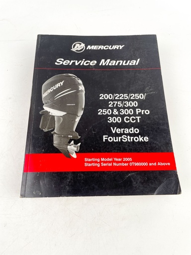 [019431] Mercury Service Manual 200 225 250 275 300 HP Pro Verado 4 Stroke 90-8M0082470
