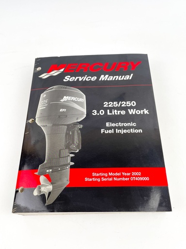 [019403] Mercury Service Manual 200/225/250 3.0L Work Electronic Fuel 90-884294R01