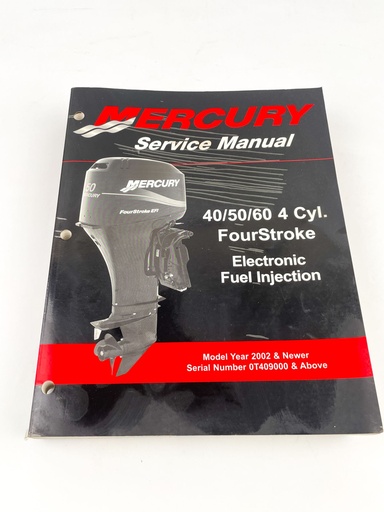 [019399] 2004 Mercury Marine 40/50/60 4-Cyl 4-Stroke EFI Service Manual 90-883065R01