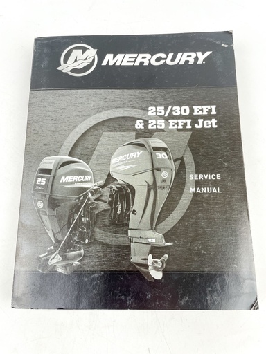 [019527] 2016 Mercury Outboard 25 & 30 HP EFI FourStroke Service Manual 90-8M0105568