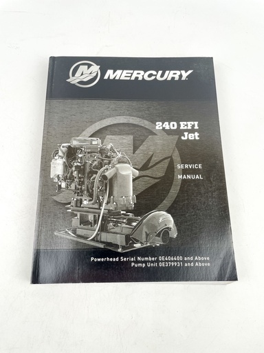 [019523] Mercury 2018 Marine Service Repair Manual 240 EFI Jet Drive 90-8M0122848