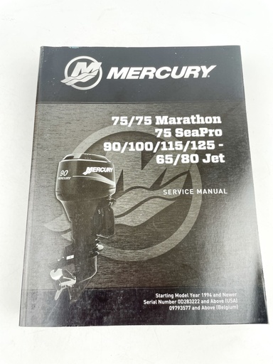 [019521] 2017 Mercury 75 SeaPro Marathon 90-125 HP Outboard Service Manual 90-8M0127990