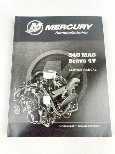 [019517] Mercury Marine MerCruiser 90-8M0090434 540 MAG Bravo 4V factory service manual