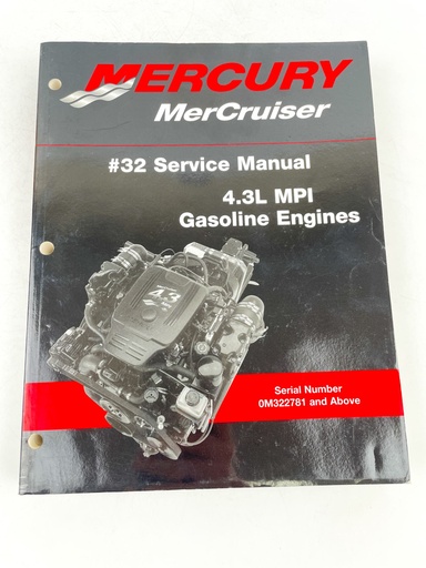 [019490] 2001 Mercury Mercruiser Gasoline Engines #32 Service Manual 4.3l MPI 90-864261