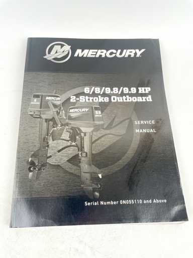 [019597] Mercury 6/8/9.8/9.9 HP 2-Stroke Outboard Motor Service Manual 90-8M0131801