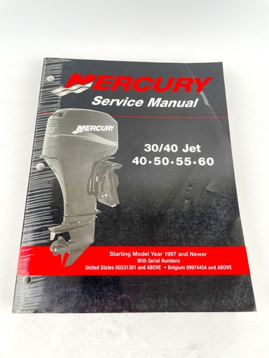 [019583] 2002 Mercury Marine 30/40 Jet 40/50/55/60 Service Manual 90-852572R02