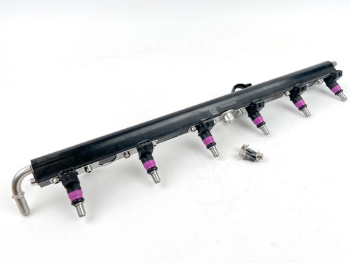 [020899] Mercury 250 HP 4 Stroke Verado Outboard Fuel Injector Set W/ Rail 8M0006027 OEM