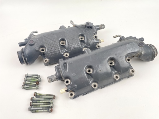 [021629] 2002 + Honda 200 225 HP 4 Stroke Outboard Exhaust Manifold Pair 18110-ZY3-010ZA 18120-ZY3-010ZA