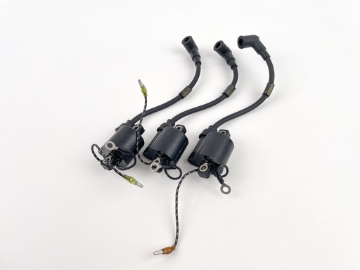 [021908] 1986 Yamaha 40 HP 2 Stroke Outboard Ignition Coil Set 6H4-85570-20-00 OEM