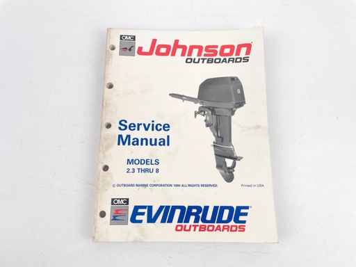[023517] 1991 EI Johnson Evinrude outboard 9.9 thru 30 hp factory service manual 507946