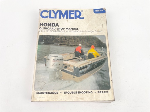 [023444] Clymer B757-2 Honda 2 - 130 hp 4 Stroke 1976 - 2005 & Jets Service Shop Manual