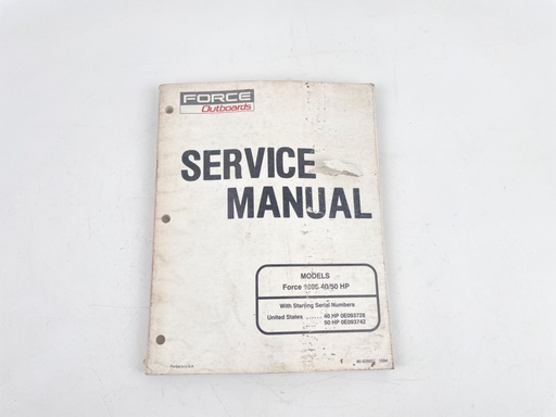 [023428] 1995 Force Outboards 40/50 HP Service Shop Repair Manual 90-828821
