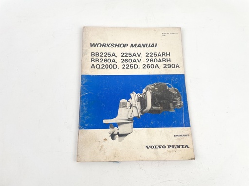[023424] Volvo Penta Stern Drive Engine Workshop Manual 7733511-5