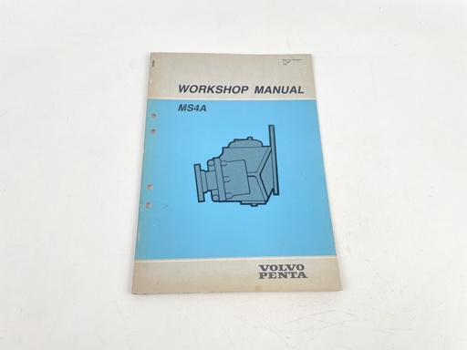 [023422] Volvo Penta Stern Drive Manual MS4A -7 Gearbox Manual 2-1987 7731587