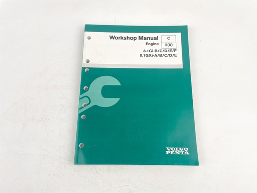 [023408] VOLVO PENTA 2004 OEM Engine Workshop Manual for 8.1 GI & 8.1GXi 7743378