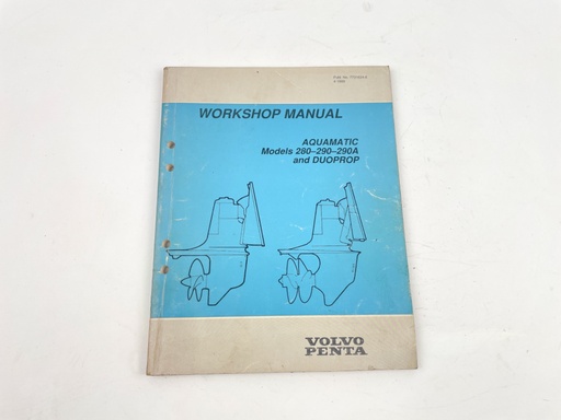 [023384] WS Volvo Penta Aquamatic 280/290/290A Models & Duoprop Workshop Manual 7731624-8