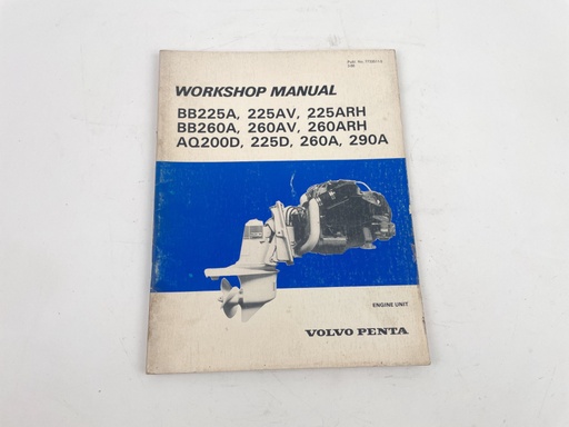 [023378] Volvo Penta Stern Drive Engine Workshop Manual # 7733511-5