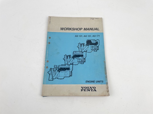 [023376] Volvo Penta Engine Units Workshop Manual AQ131, 151, 171 7732007-5