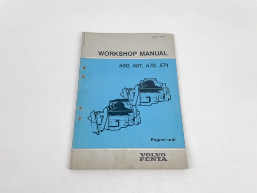 [023374] Volvo Penta factory workshop manual 501 570 571 572 engine unit 7732736-9 500
