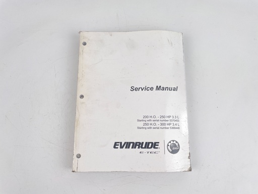 [023753] BRP Evinrude Outboard Service Repair Manual E-Tec 200-300 HP 2017 5010283