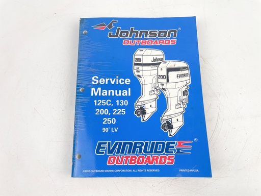 [023591] OEM Johnson Evinrude Service Manual 125C-250 90° LV 520212