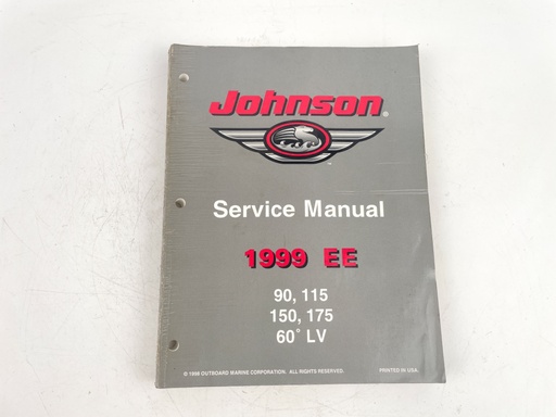 [023583] 1999 Johnson Outboard Service Repair Manual EE 90 115 150 175 HP 60° LV 787031