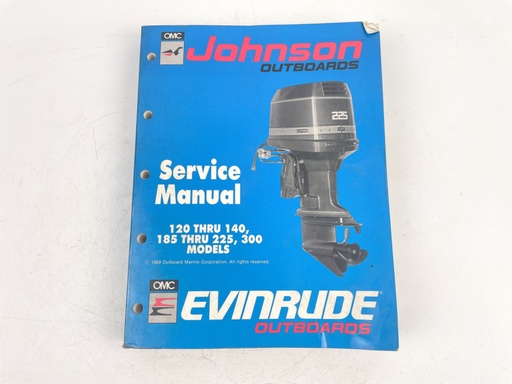 [023555] 1989 Used OEM Johnson Evinrude Outboard Manual 100-140, 185-225, 300 507875
